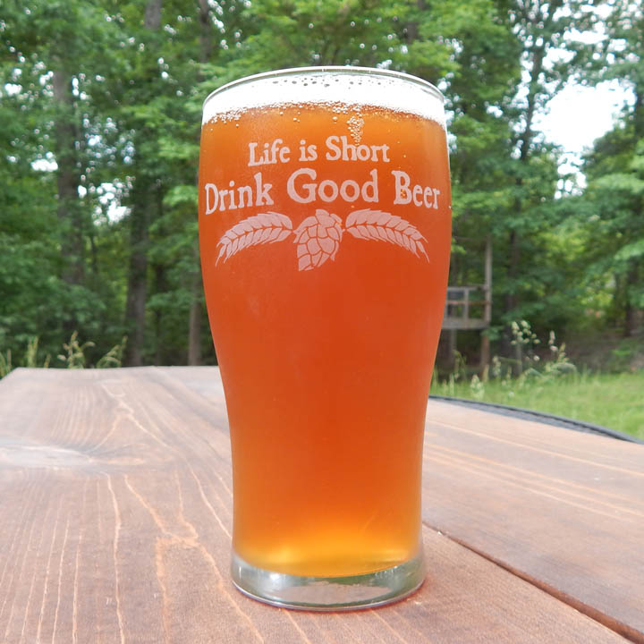 Life is Short Drink Good Beer Snifter